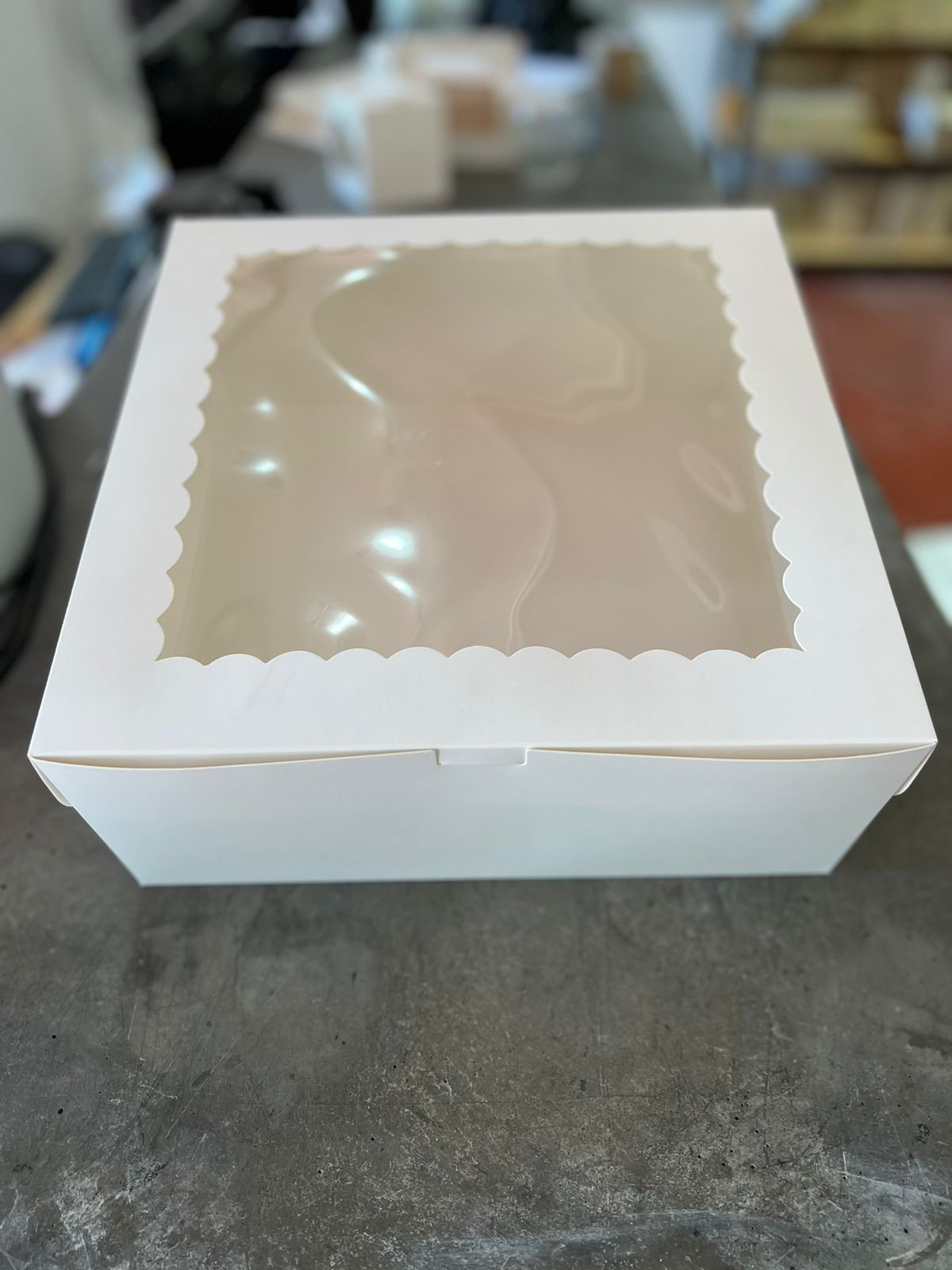 Caja Kraft Blanca Pastel 12x12x5