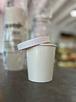 Vaso de Carton con Tapa 16oz   ristra 25 unidades