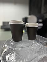 Vaso Negro de Carton para Cafe 8oz Ristra 50uns