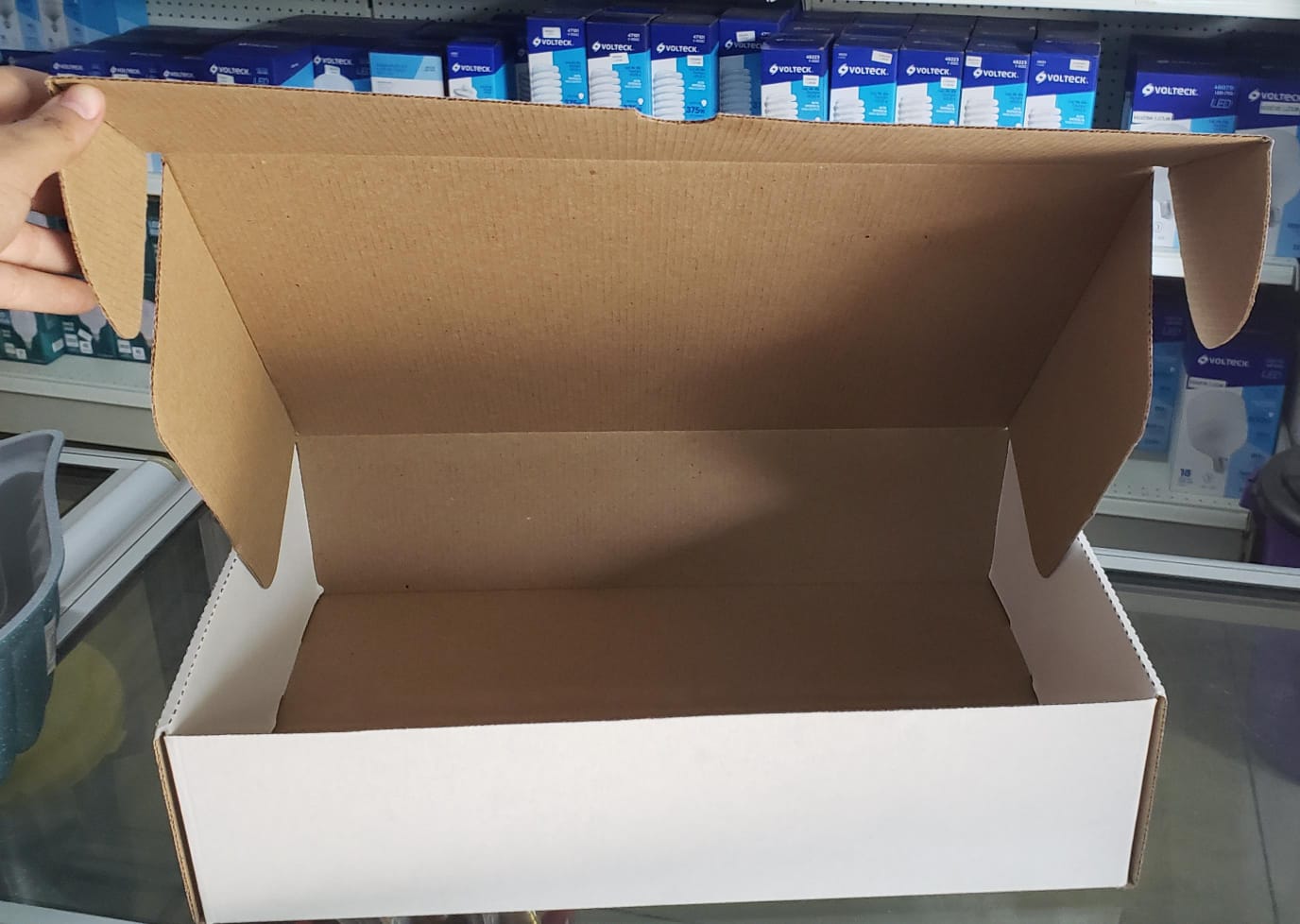 Caja Kraft Bandeja 16x10x4 Blanca