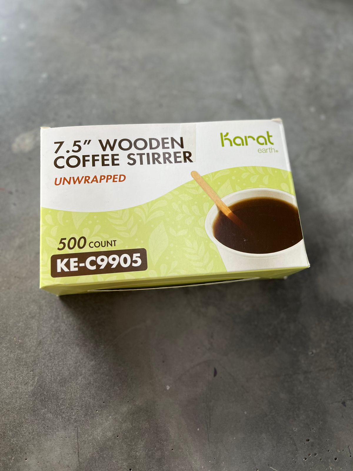Removedor para Cafe 7.5 MADERA Caja 500 unds