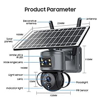 Solar Dual Lens 4G Camera