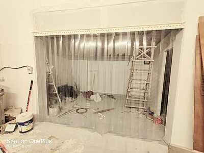 Buzz Lite PVC Strip Curtain used in a restaurant kitchen to control temperature and improve hygiene. Buzz Lite PVC Strip Curtain used in a restaurant kitchen to control temperature and improve hygiene.