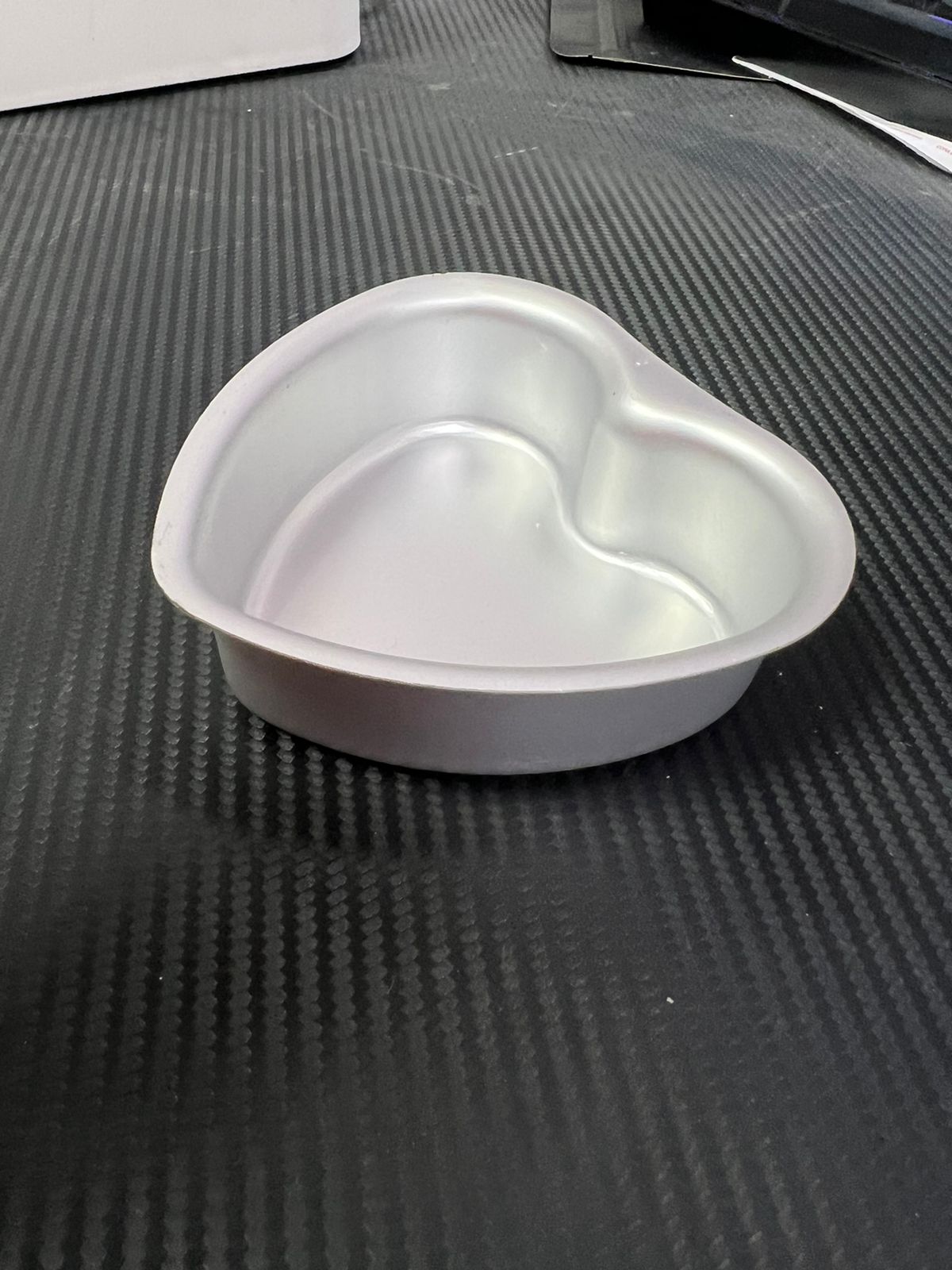 Molde Hornear de Corazon Aluminio 3x3.5x1.5