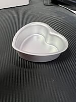 Molde Hornear de Corazon Aluminio 3x3.5x1.5