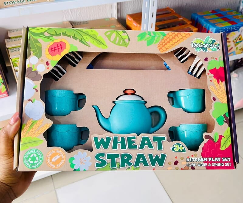 Kolinbaby Wheat Straw Kitchen Playset - Tea