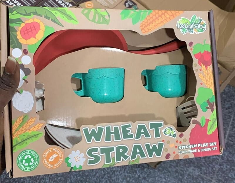Kolinbaby Wheat Straw Kitchen Playset - Cups