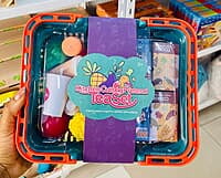Kitchen Cutting Pretend Tea Set - Ice cream (Green basket)