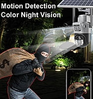 Solar Powered 8MP Coverage - Dual Lens PTZ Wifi Security Camera Solar Powered 8MP Coverage - Dual Lens PTZ Wifi Security Camera