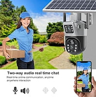 Solar Powered 8MP Coverage - Dual Lens PTZ Wifi Security Camera Solar Powered 8MP Coverage - Dual Lens PTZ Wifi Security Camera