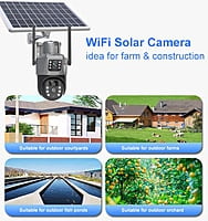 Solar Powered 8MP Coverage - Dual Lens PTZ Wifi Security Camera Solar Powered 8MP Coverage - Dual Lens PTZ Wifi Security Camera