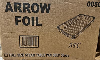 ALU74001 : AP FULL DEEP Arrow Foil Tray 50 pcs