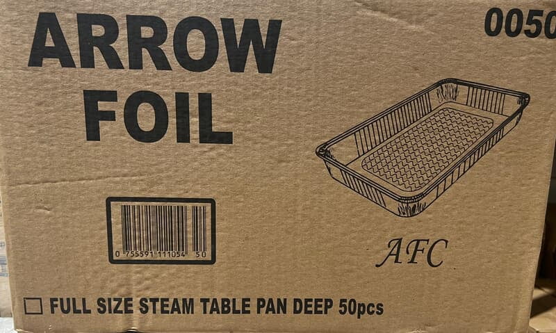 ALU74001 : AP FULL DEEP Arrow Foil Tray 50 pcs
