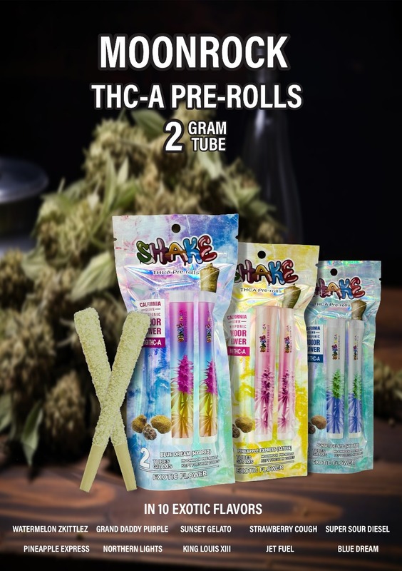 SHAKE MOON ROCK PRE ROLLS 2 GRAM 10CT PER BOX