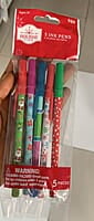 Christmas Ink Pens - Pack of 5