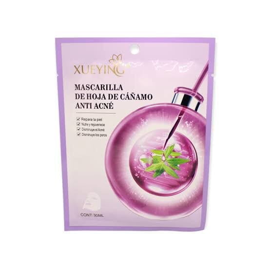 Mascarilla de hoja de cañamo anti acne-0 mg