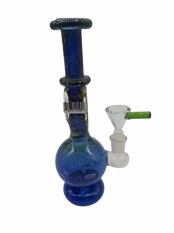 GOLD FUME 8" DOUBLE GLASS DOTTED WATER PIPE