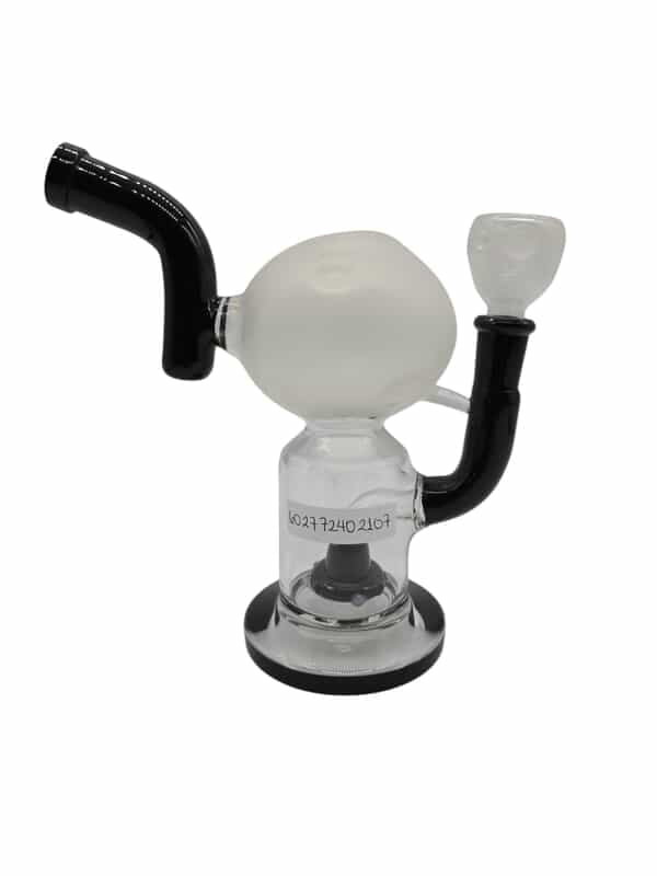 SANDBLASTED DESIGN CRESCENT MOON WATER PIPE