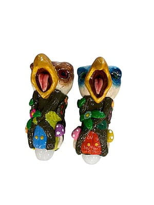 5.1inch clay handpipe with eagle design