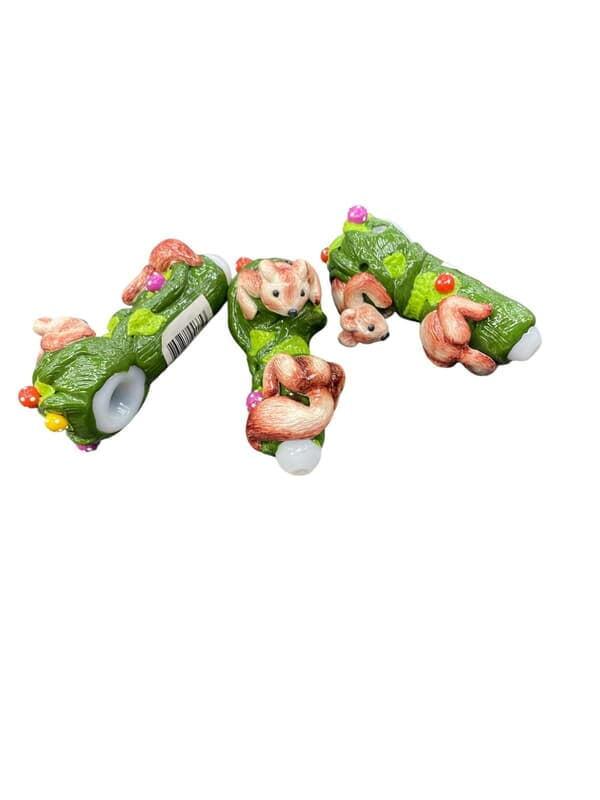 5.3INCH SQUIRREL CLAY HANDPIPE