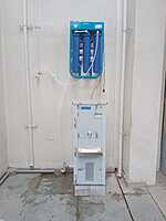The trusted Power Jal logo on the front panel of the Pro Stream 25 A commercial water purifier. The trusted Power Jal logo on the front panel of the Pro Stream 25 A commercial water purifier.