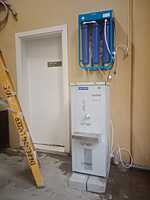 A continuous stream of pure water flowing from the tap of the Power Jal Pro Stream 25 A. A continuous stream of pure water flowing from the tap of the Power Jal Pro Stream 25 A.