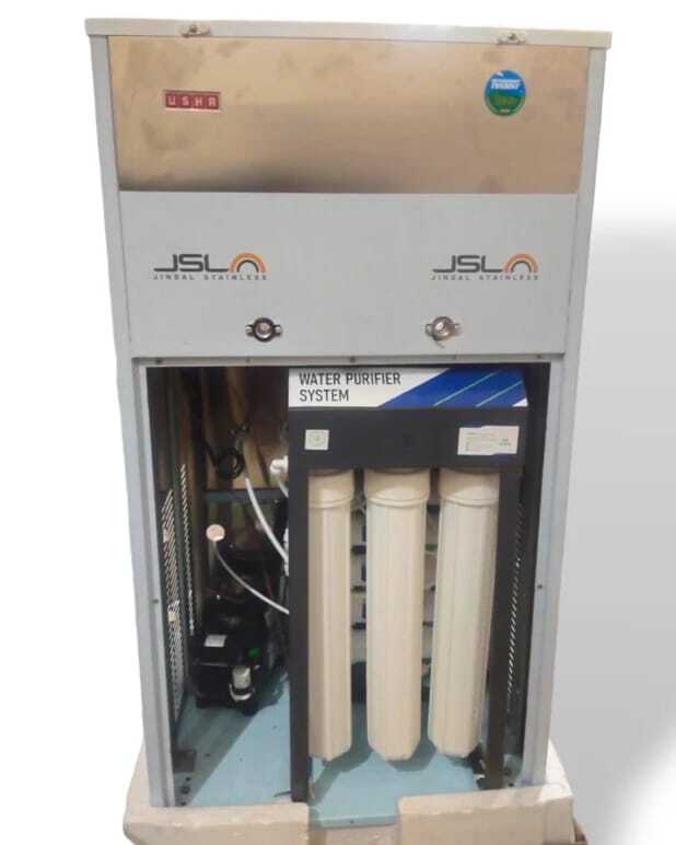 The internal stainless steel storage tank of the Power Jal 50 LPH commercial purifier.