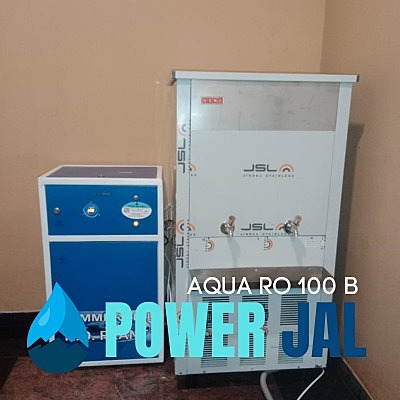 The complete skid-mounted Power Jal Pro Stream 100 B Industrial RO Plant ready for installation.