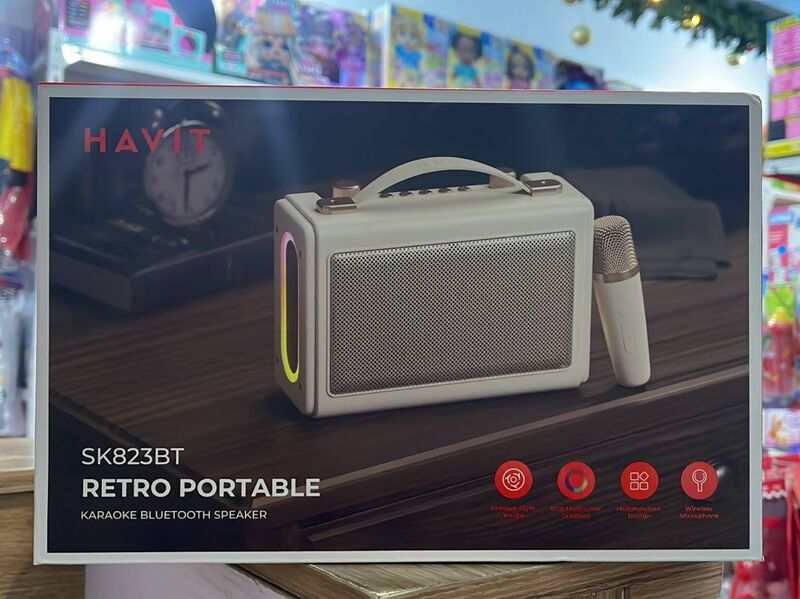 Havit SK823BT Wireless Retro Portable Karaoke Bluetooth Speaker