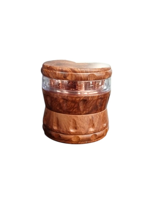 see through wooden four piece grinder