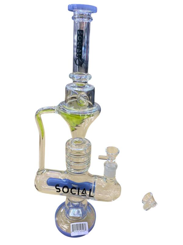 SOCIAL WATERPIPE WITH CONE DESIGN