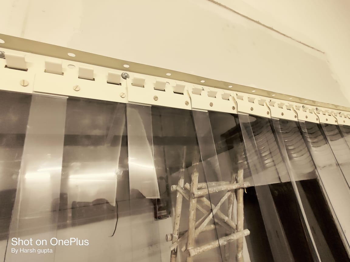 Buzz lite PVC 2mm x 300 Mm Ac curtain for offices | MS Hanger |