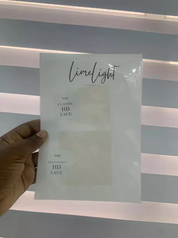 Lace sample card