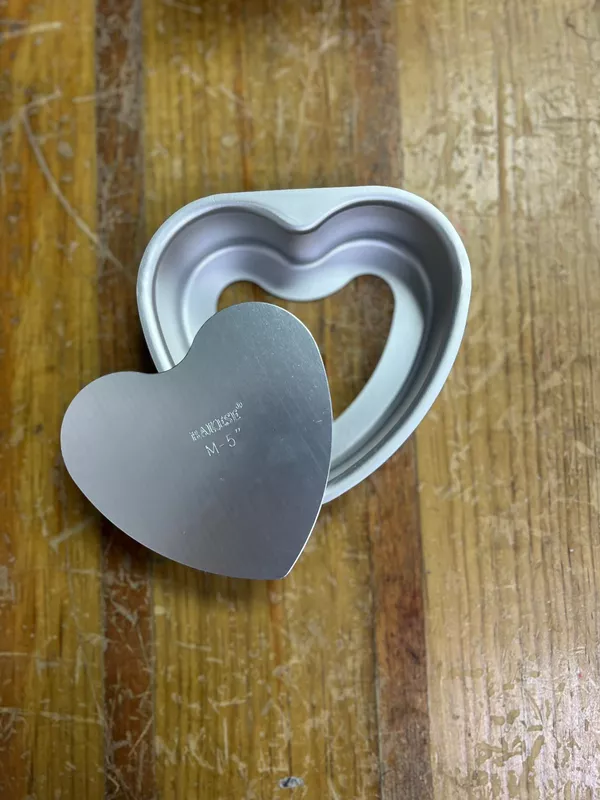 Molde Corazon Desmontable 5"