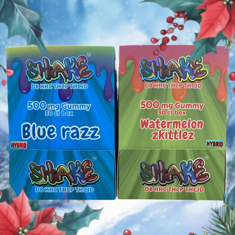 SHAKE D8+HHC+THCP+THCJD 500MG PER GUMMY 30CT BOX