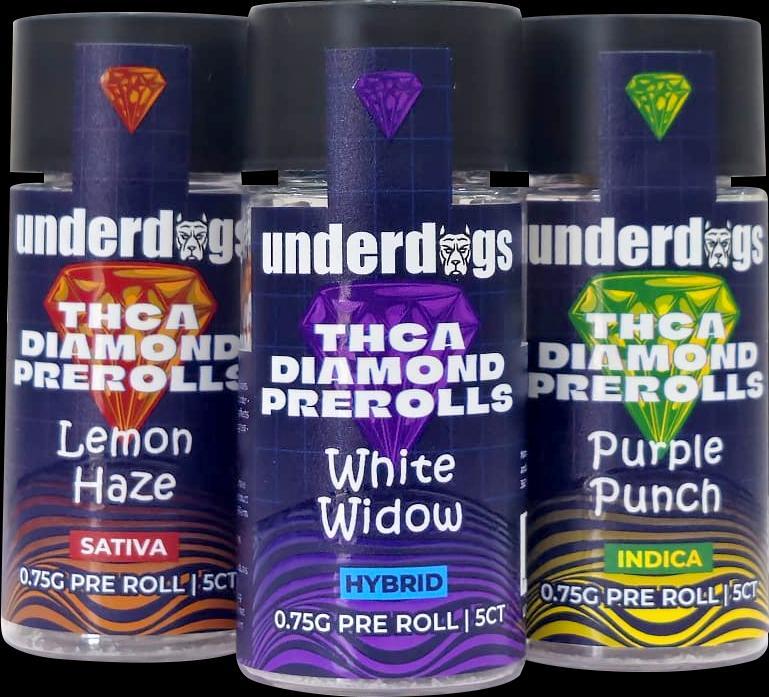 UNDERDOGS THCA LIQUID DIAMONDS 0.75GM 5CT JAR