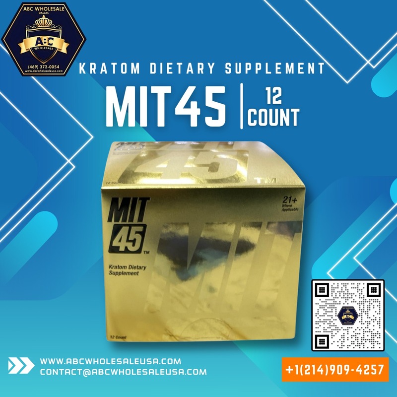 *NEW* MIT 45 KRATOM DIETARY SUPPLEMENT 12CT BOX