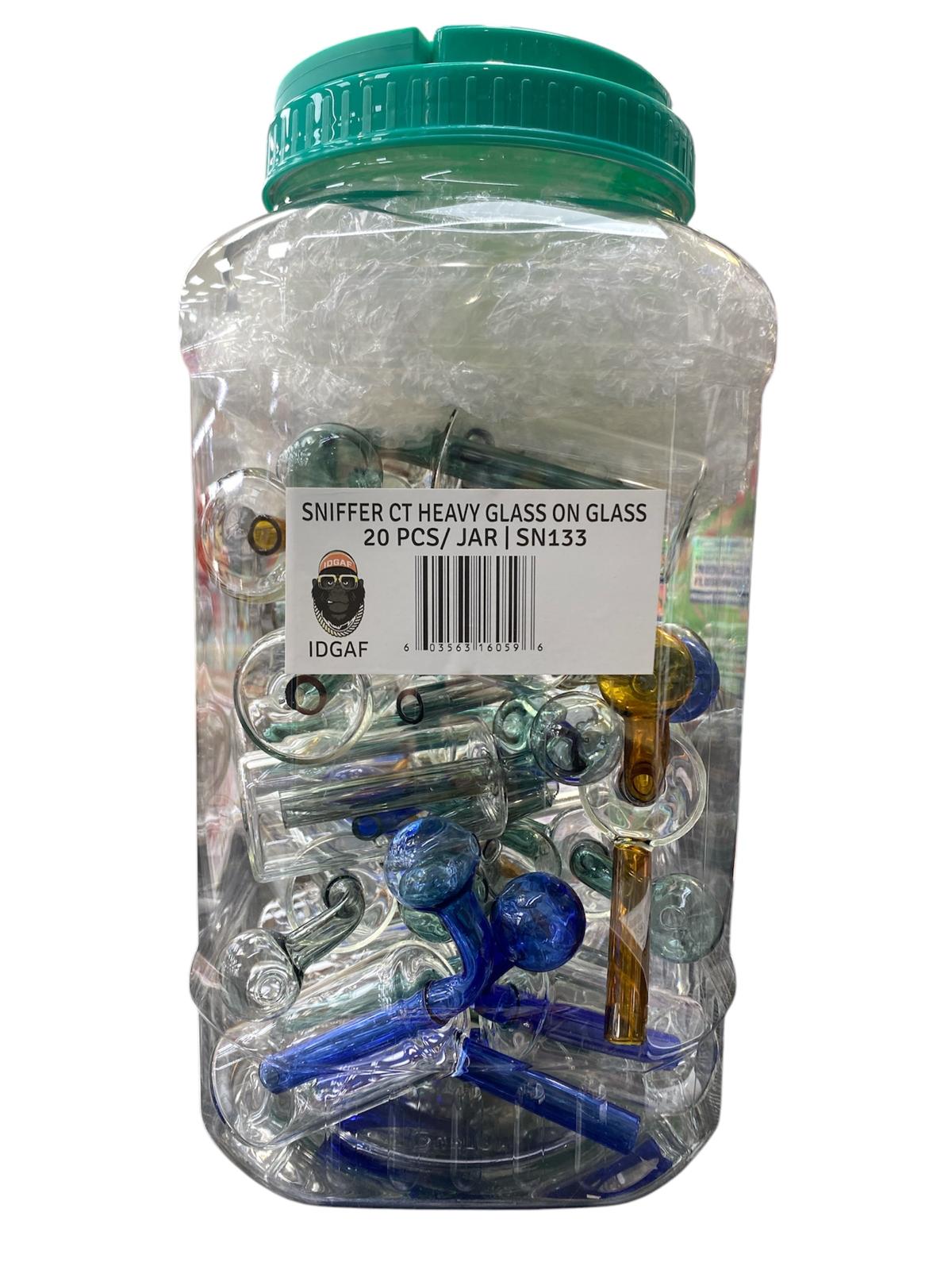 SN133 SNIFFER HEAVY GLASS ON GLASS 20CT