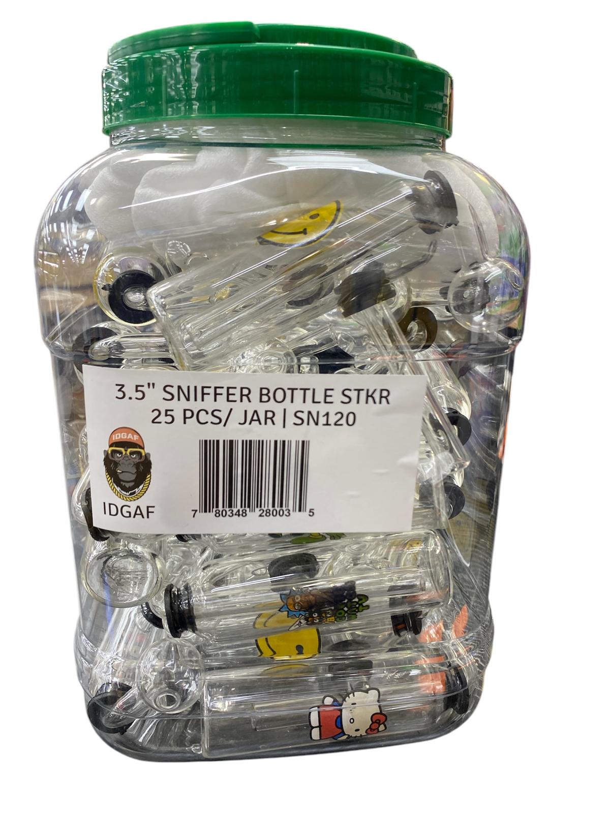3.5"SNIFFER BOTTLE 25PCS JAR SN120