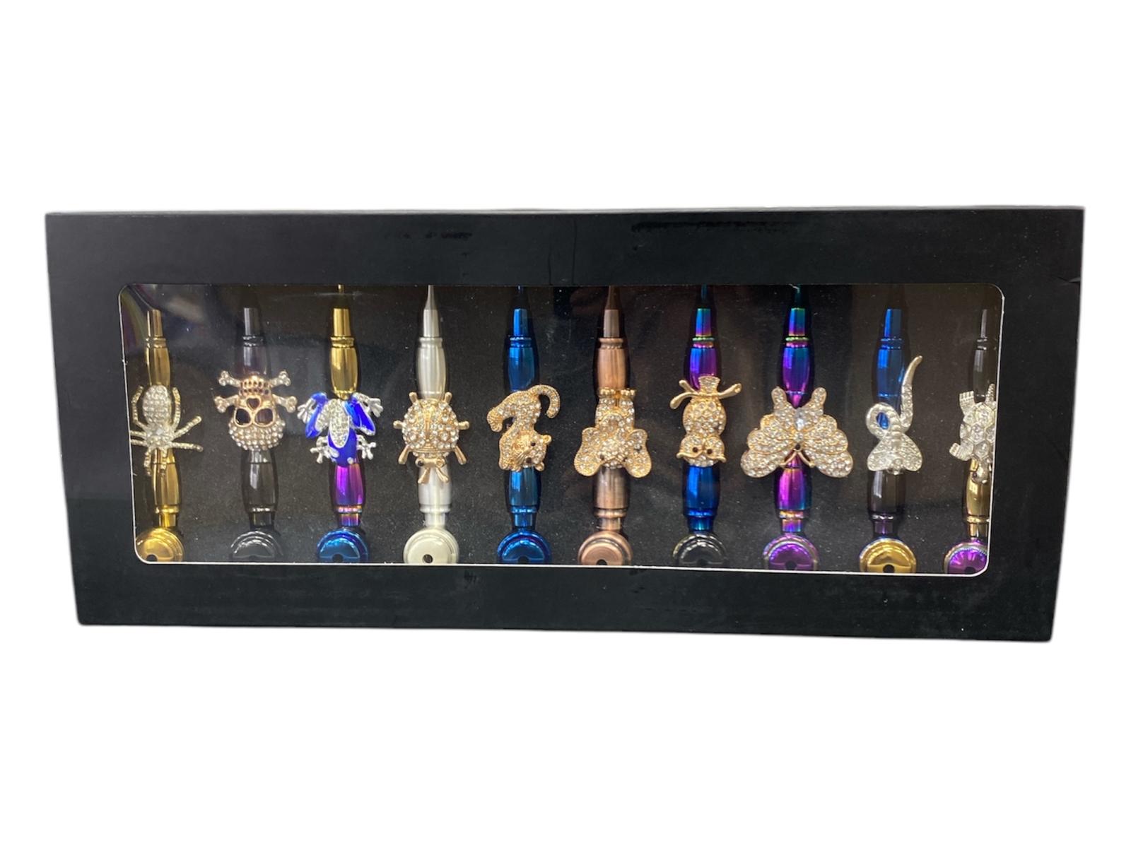 MP-180 FANCY METAL PIPE SET 10CT