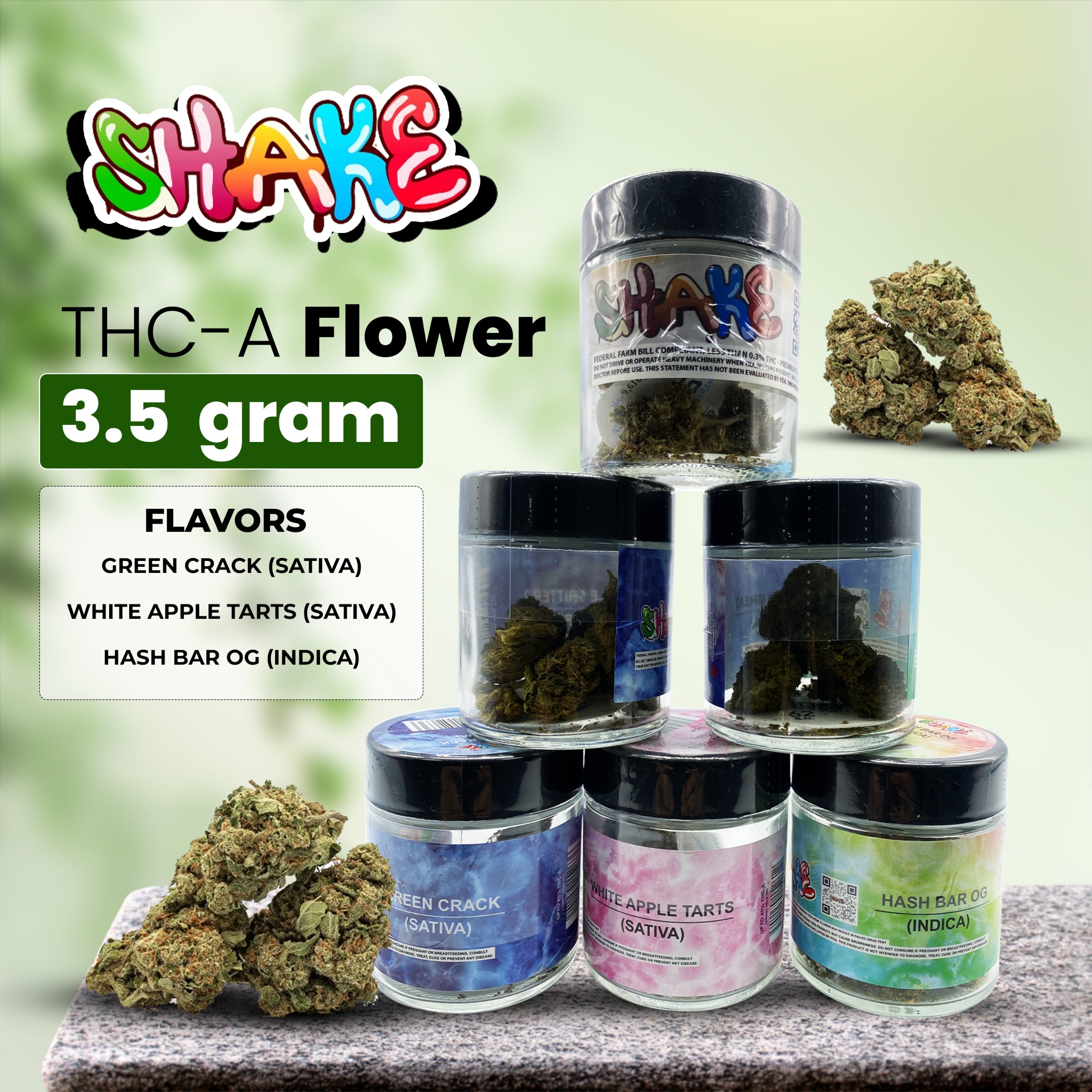 SHAKE 3.5GM EXOTIC INDOOR FLOWER