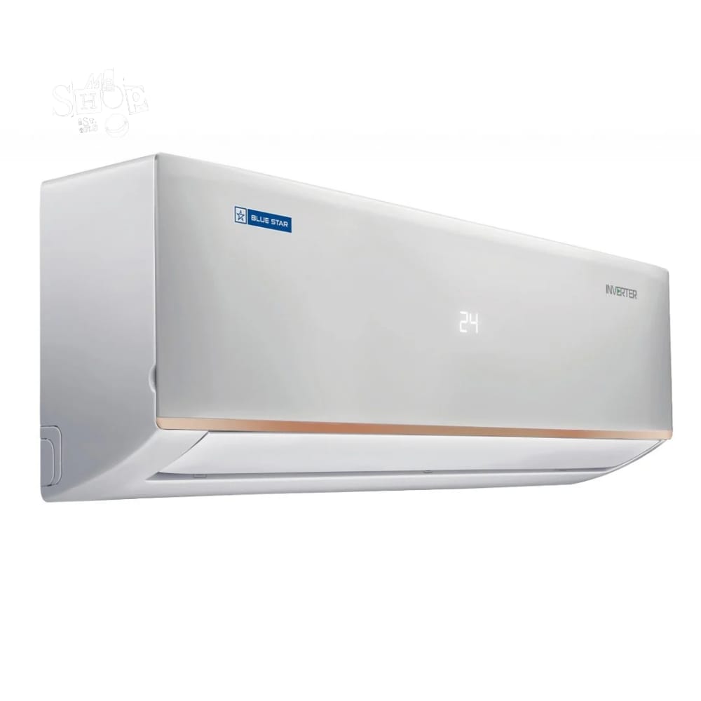 Blue Star IC8024DNUHC 2-ton inverter AC cooling a large room.