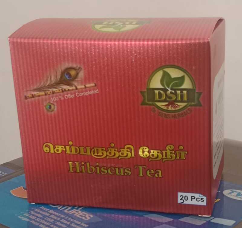 செம்பருத்தி தேனீர் 30 Pcs/Hibiscus Tea Pack 30 Pcs