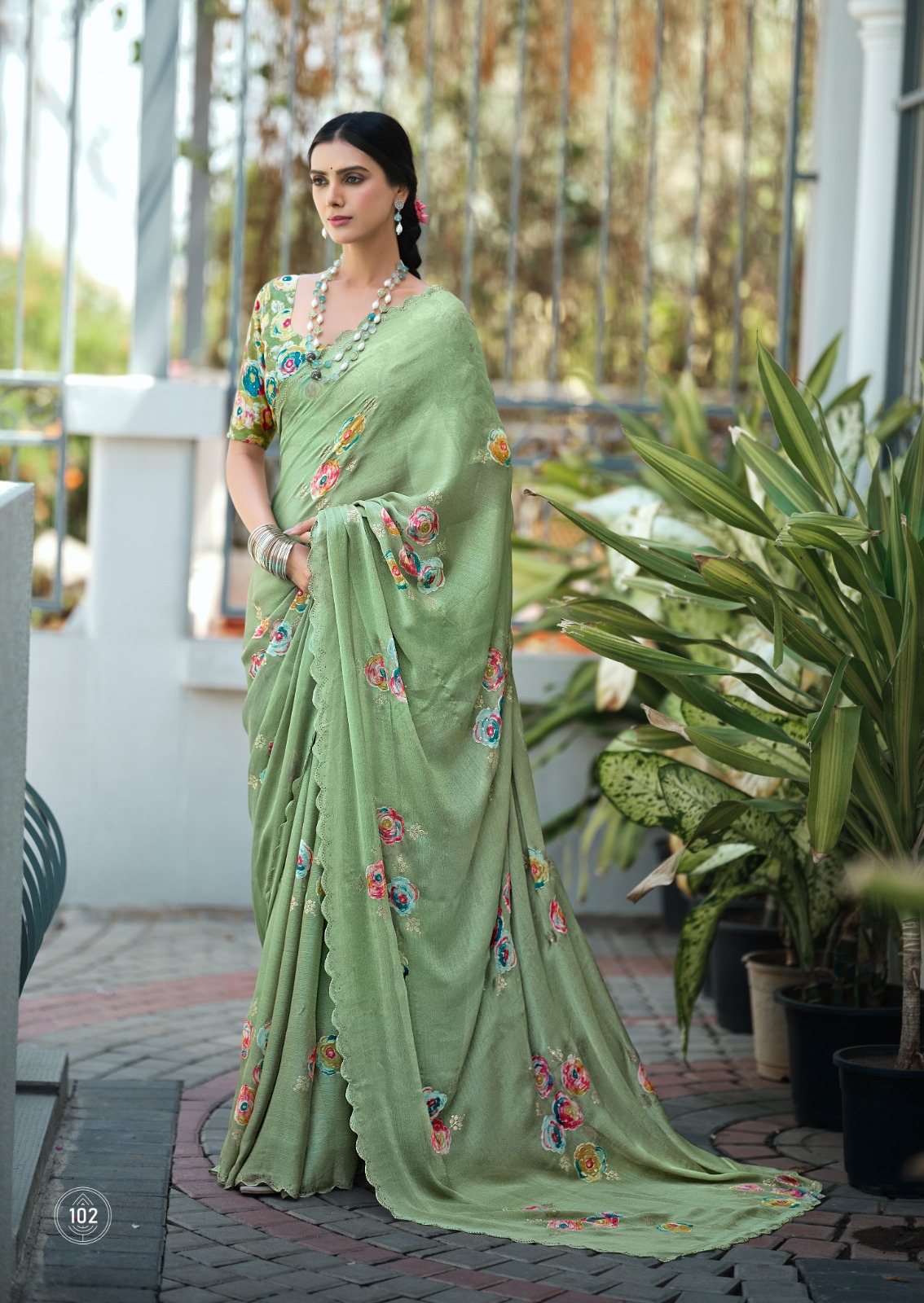 Fancy Saree Green