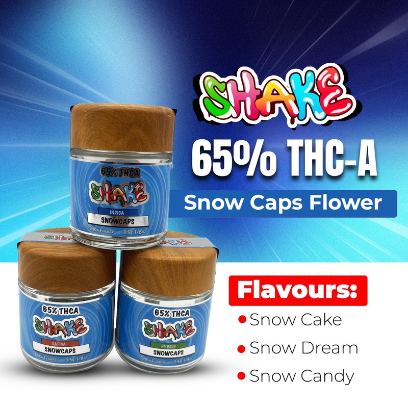 SHAKE SNOW CAPS 65%THCA FLOWER | 3.5GM