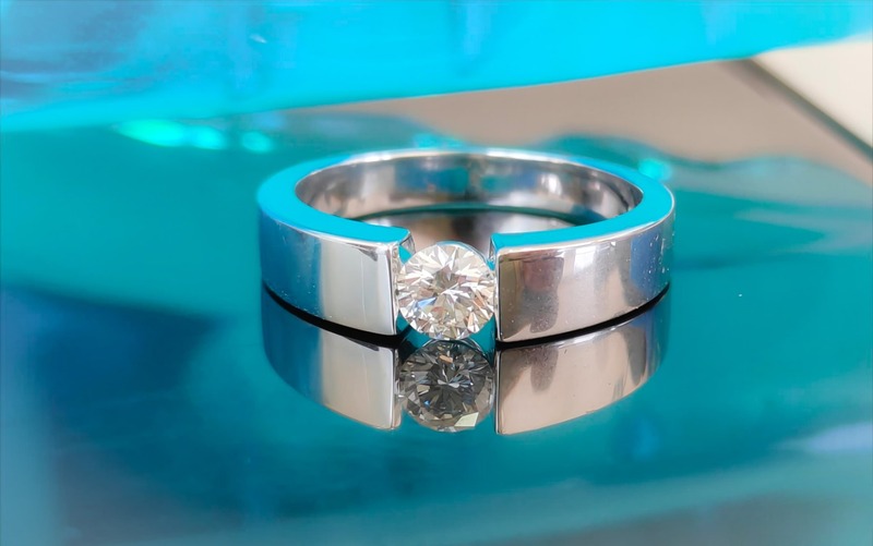 Half Carat Mens Diamond Band