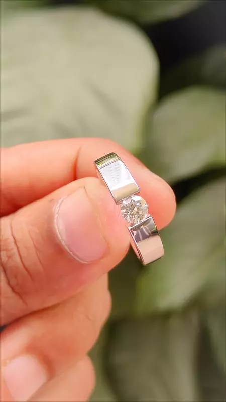 Half Carat Mens Diamond Band