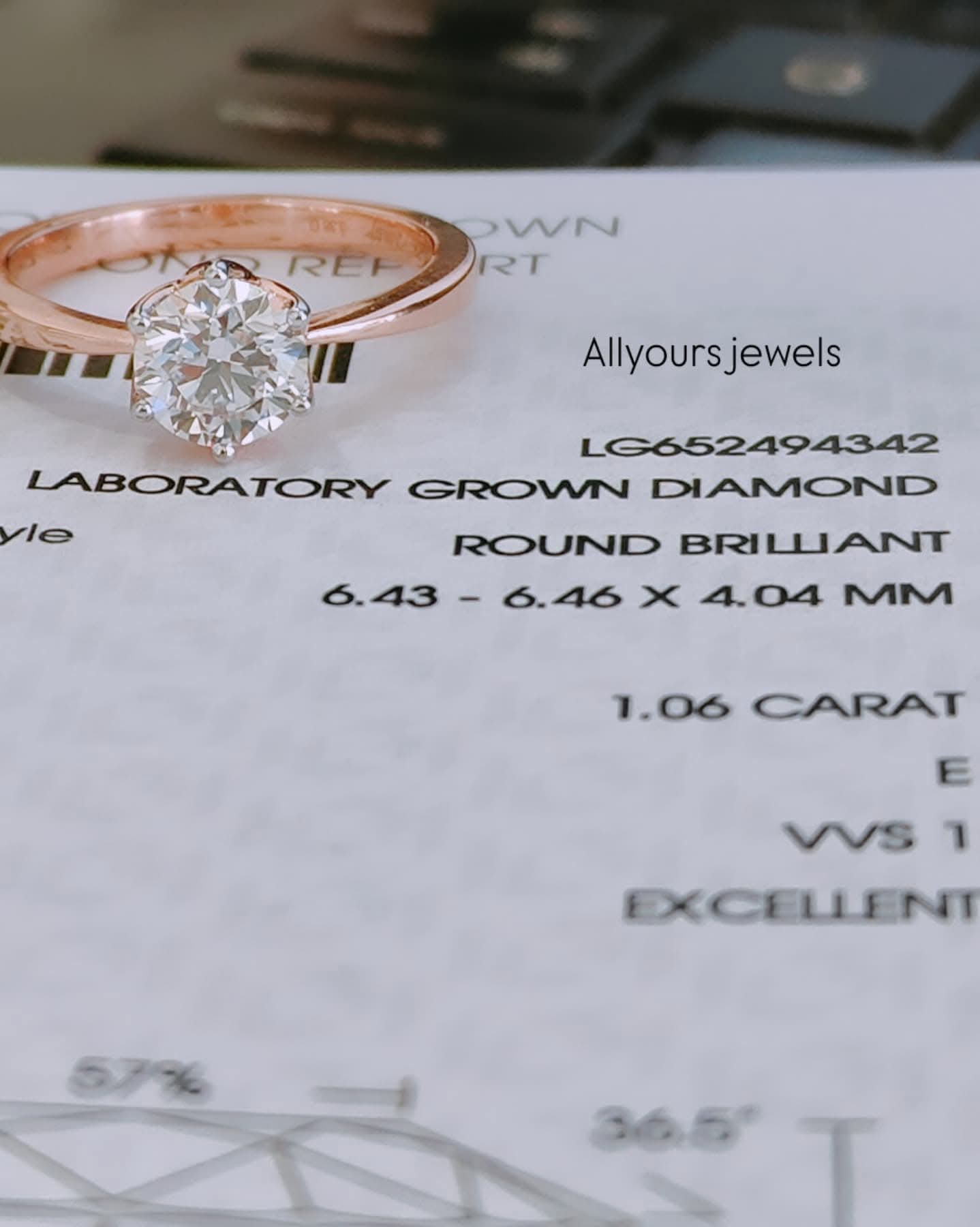 Rose Gold Diamond Ring