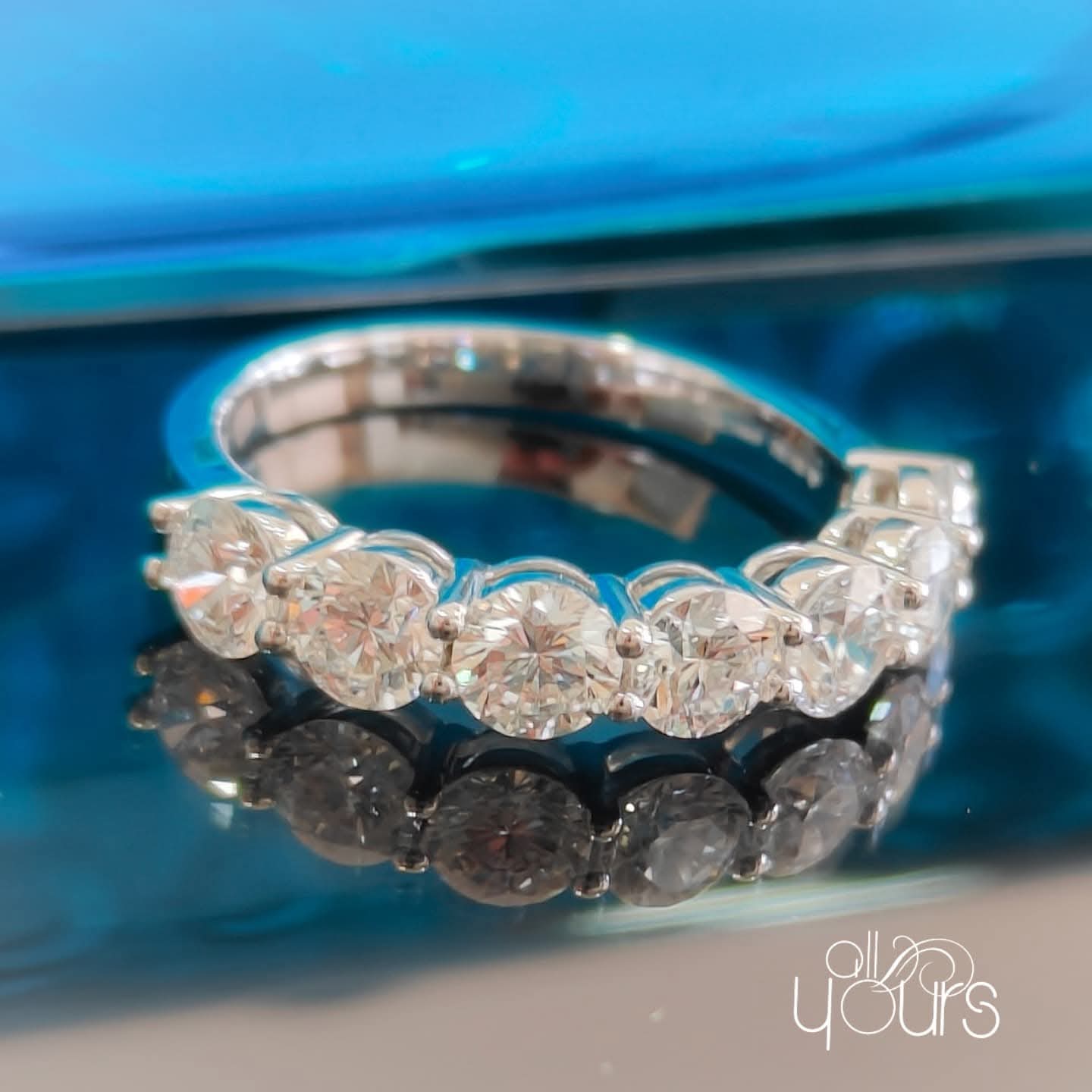 7 Diamond Lab Grown Diamond Ring