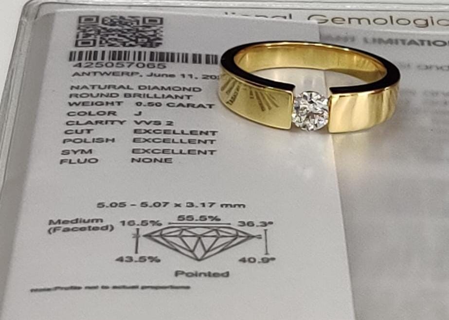 0.50ct Mens Diamond Ring